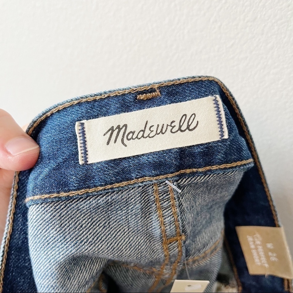 Madewell NWT The Perfect Vintage Jean Short: Polka Dot Edition Size 26 Highrise - Picture 12 of 16